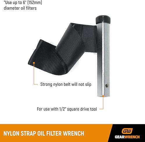 Miniatura 3 de GEARWRENCH Llave de filtro de aceite con correa de nailon de 12 pulgada - 3149