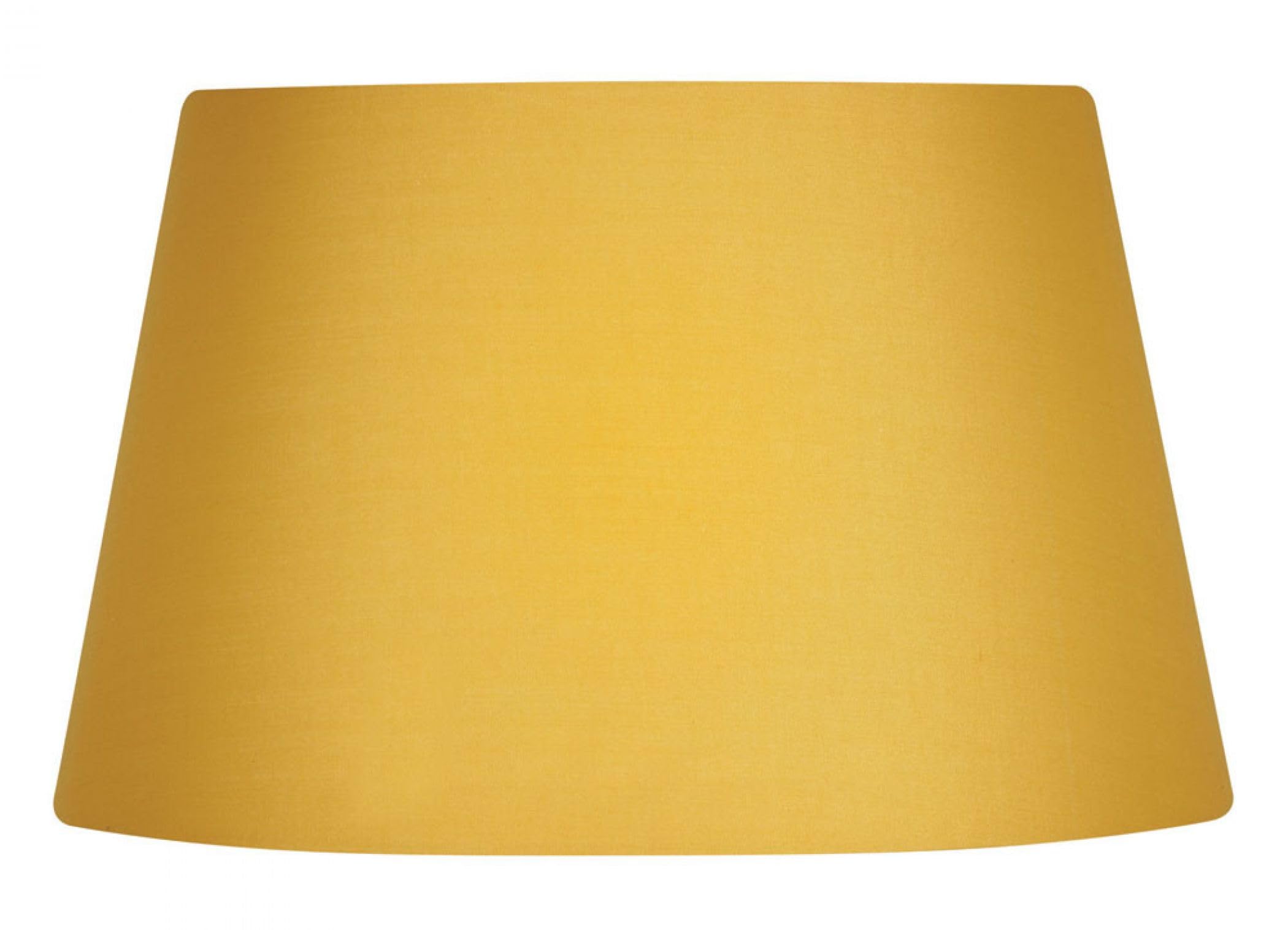 Oaks Lighting 14-inch Cotton Drum Shade, Mustard