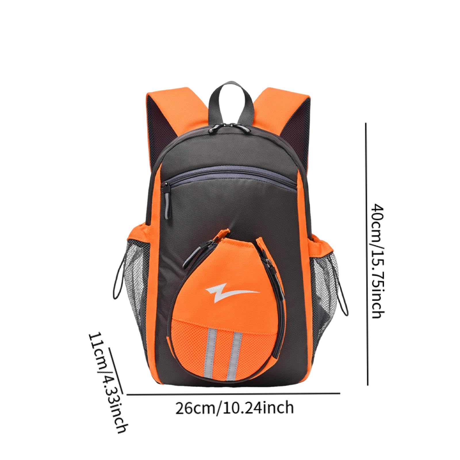 Amagogo Tennisrucksack Tischtennis Rucksack Schlägertasche Schuhfach Outdoor Sport Tasche Aus Leichtem Nylon mit Gepolsterten Trägern für Training Reise