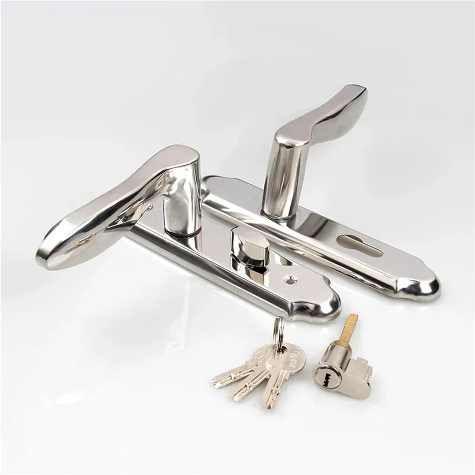 Pswbkvdblp Ysk 110 Tongue 30 Keyless Stainless Steel Bedroom Handle Indoor Room Door Lock 1Pcs