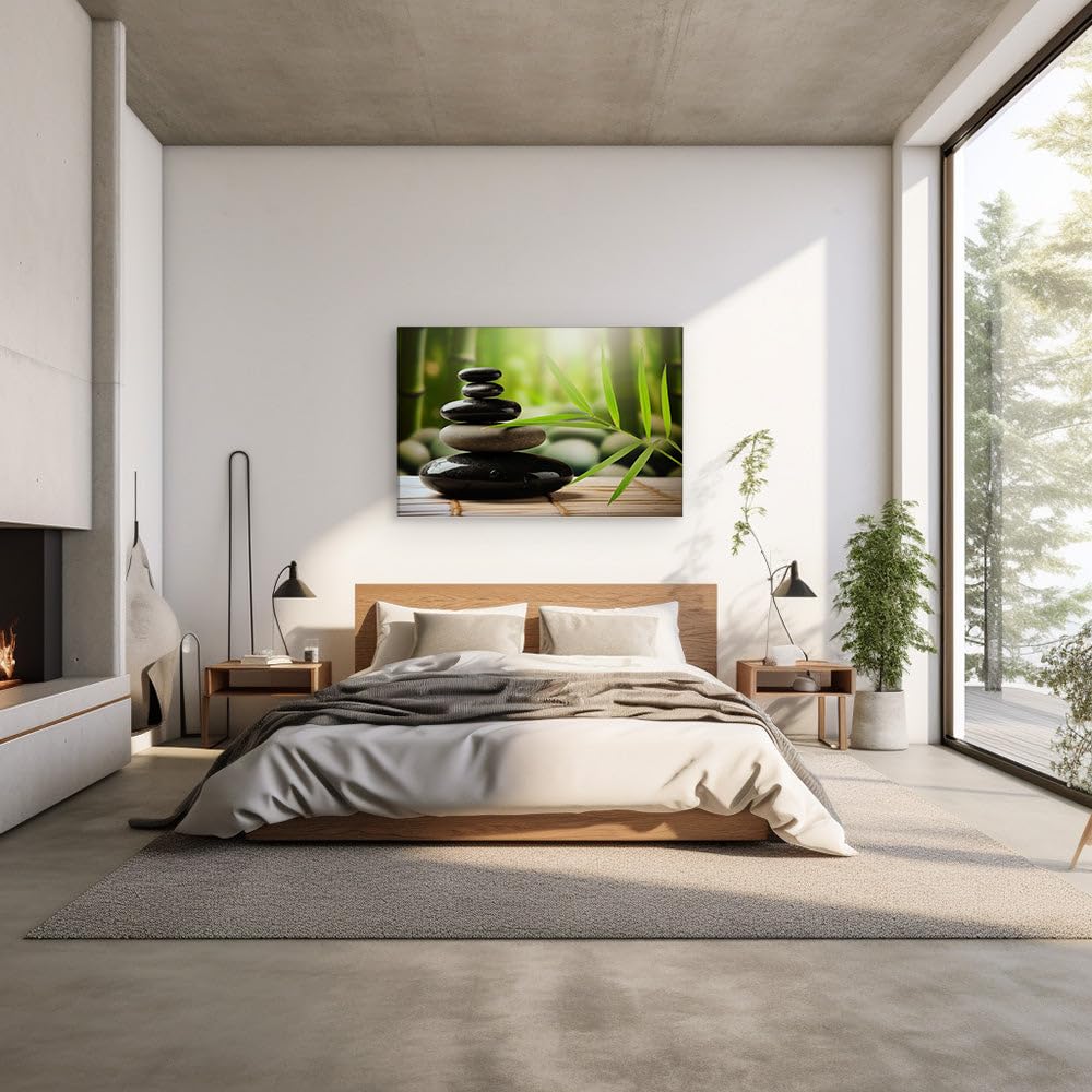 Amazon.com: Canvas for Living room. Zen Balance - Stacking Stones