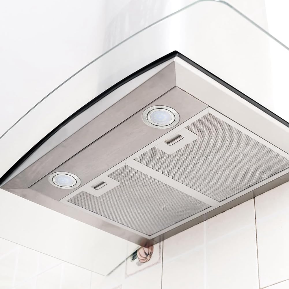 2 Dunstabzugshauben-Glühbirnen, Edelstahl-Dunstabzugshaube, LED-Lichtersatz, Einbau-Dunstabzugshauben-Licht für die Küche