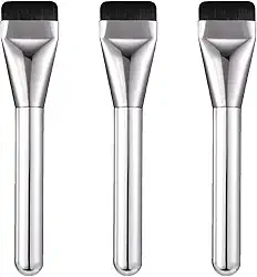 Kit 3 Peça Pincel Plano P/Base Líquida Corretivo Flat Blush