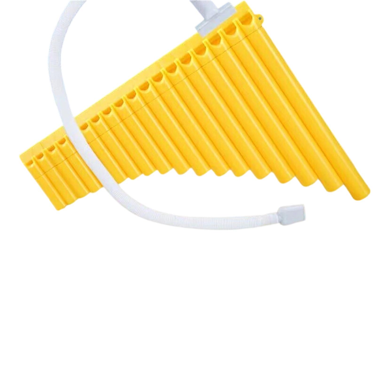 Instrument Flet Pan Łatwe Do Nauki Piszczałki Pana Z Przesuwanym Ustnikiem 16 Lub 18 Piszczałek W Tonacji C Dur Idealne Dla Początkujących(18 tubes of yellow)