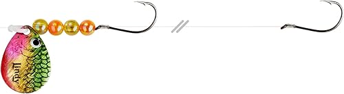 Lindy Colorado Blade Crawler arnés Spinner pesca señuelo con cuchillas holográficas y patrones de cuentas seleccionados a mano