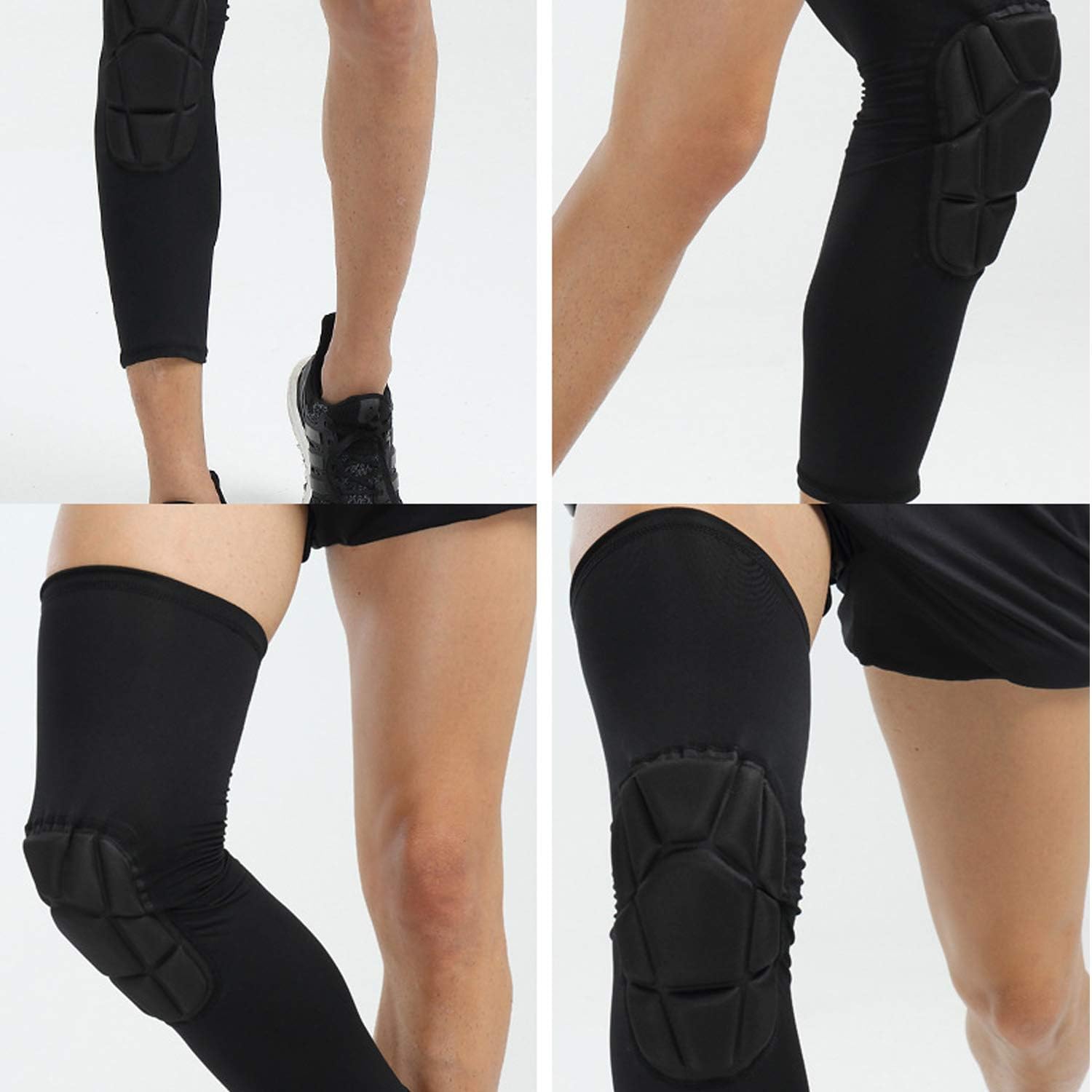 Tесh Dеаlѕ 🔥 HOPEFORTH Knee Padded 2 Pack Compression Leg Sleeve Thigh Guard Sports Protective Gear Brace Support for Football Basketball Volleyball Softball Tennis Youth Kids Adult