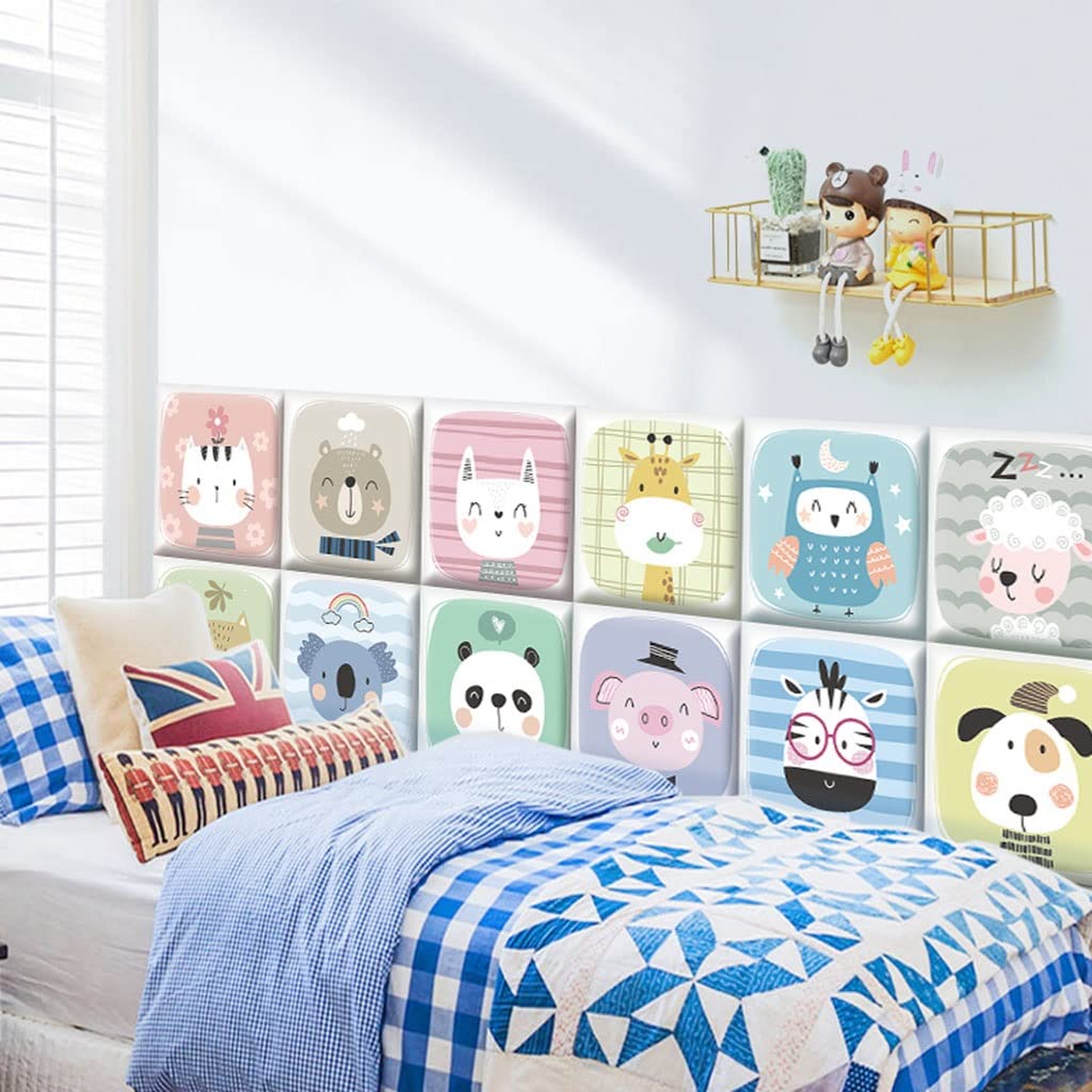 ZYYWX Pegatinas De Pared 3D Pegatinas De Pared Anticolisión Autoadhesivas Estéreo 3D para Niños, Adecuado para Habitación Infantil, Jardín De Infantes, Parque Infantil. (Color : A19)