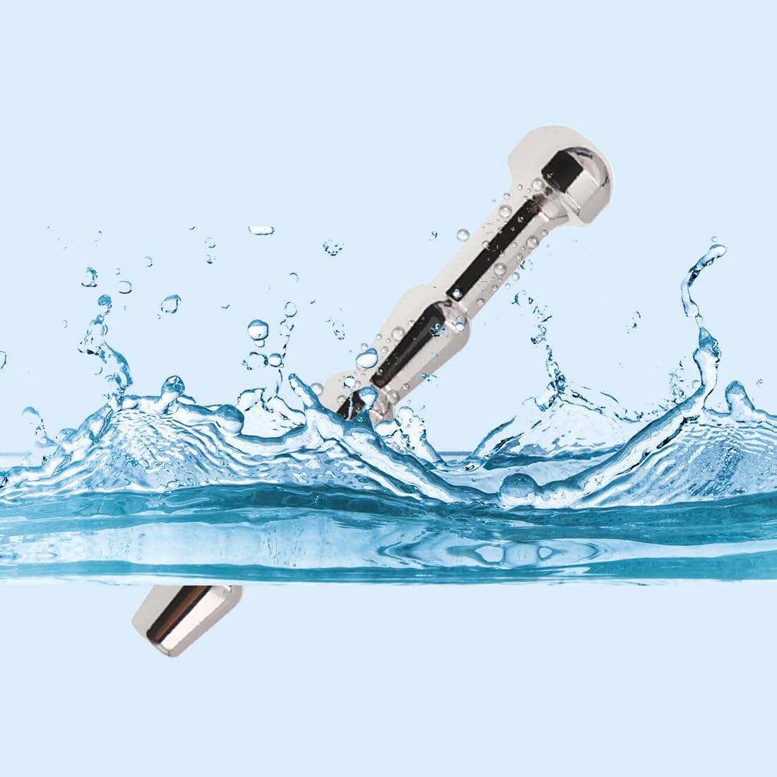Dilatatore Uretra Uomo Filettato in Acciaio Inossidabile, Plug Dilatatori del Pene Vuoto per Uomini Acciaio Fetish per la Masturbazione (6mm), 1 pezzo