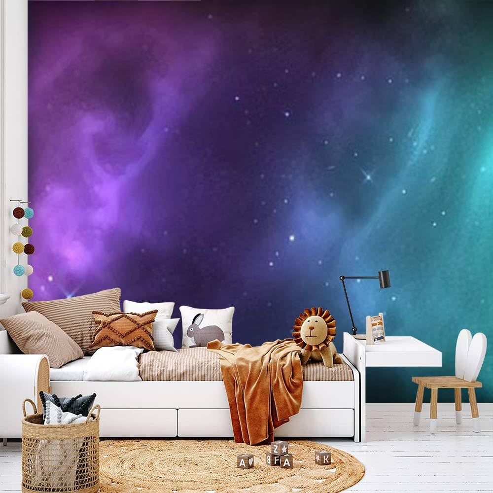 Bright Galaxy Wallpaper Wall Mystical Space Galaxy Themed Mural