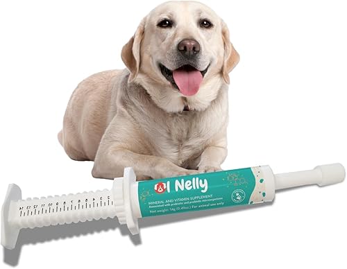 Ol Nelly Pasta probiótica prebiótica y probiótica para perros, 6 cepas de bacterias, 18 bi UFC + vitaminas, minerales, fórmula mejorada para
