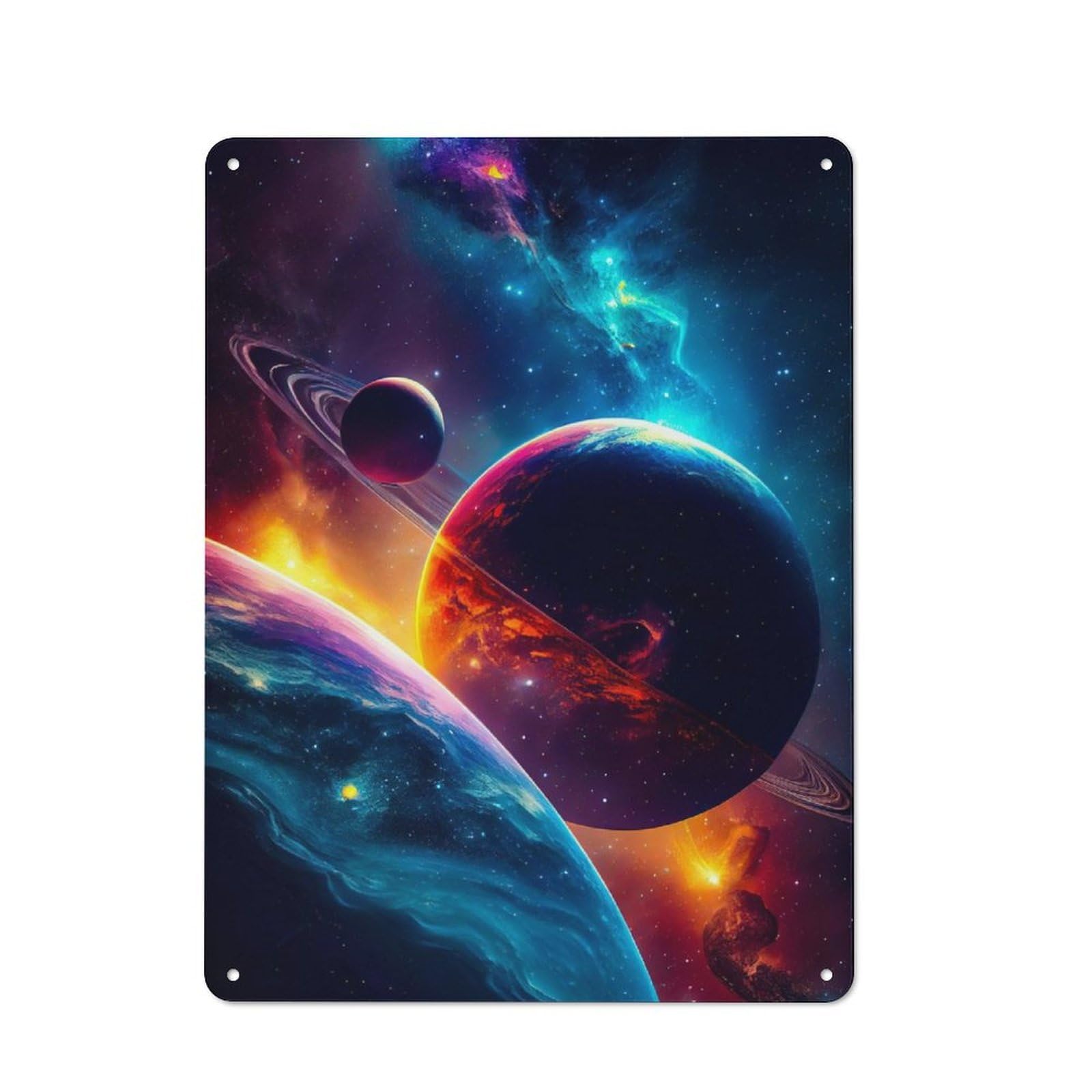 Junmoney Space Retro-Style Metal Sign 40X30cm For Studio Or Craft Room, Gift For Studio Decor Lovers During The Christmas Season