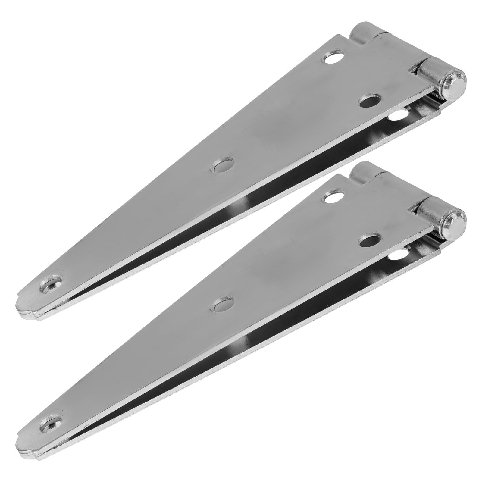 2 Pezzi Cerniera per Porta Robusta 250mm in Ferro Zincato Argento