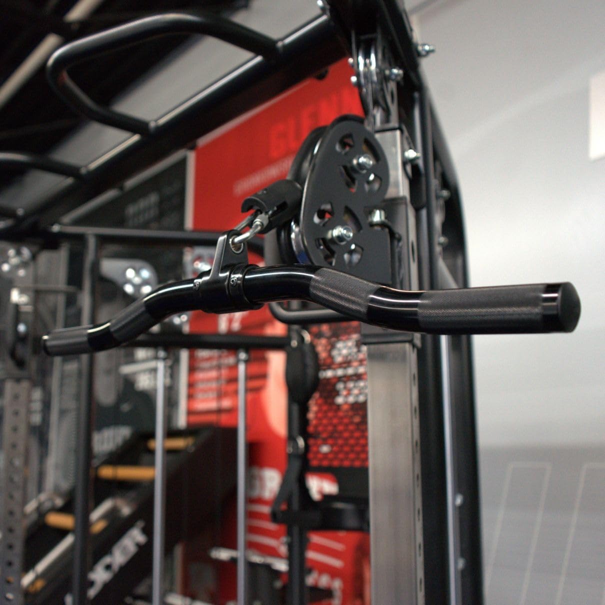 Gronk Fitness Aluminum Revolving Curl Bar | Cable Attachments for Functional Trainer & Gym Cable Machines