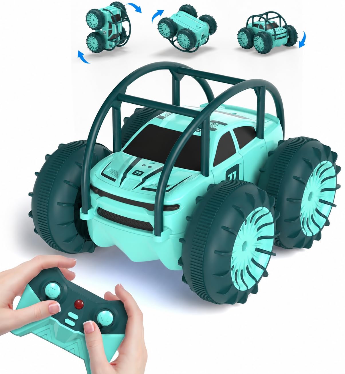 MaxTronic Fast Direct Charging, Amphibious Remote Control Cars, 360° Stunt
