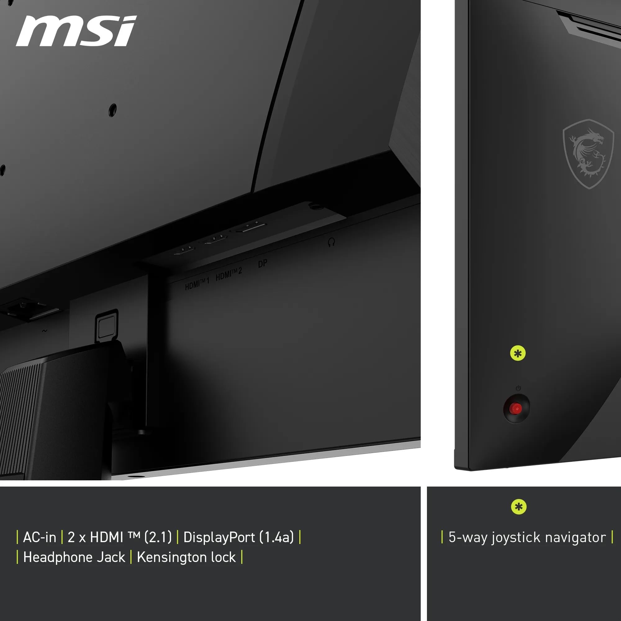 MSI MAG 325QF E18V Écran Gaming 31.5" WQHD