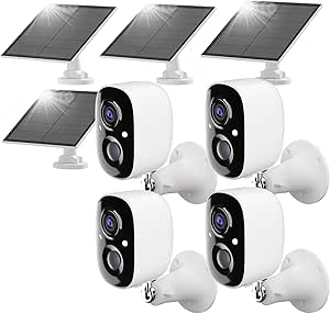 Wireless Security Camera Outdoor with Spotlight,1080P Battery Powered WiFi Surveillance Cameras for Home Security System, Night Vision/AI Motion Detection, 2-Way Talk, Waterproof, SD/Cloud(4pack) asin的图片