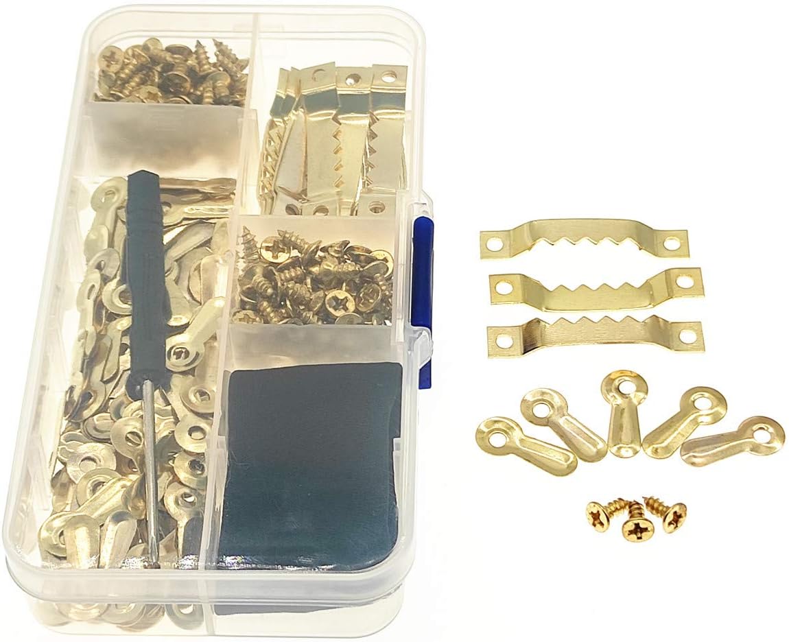 Picture Frame Hangers Installation Kit,25Pcs Heavy Duty Sawtooth