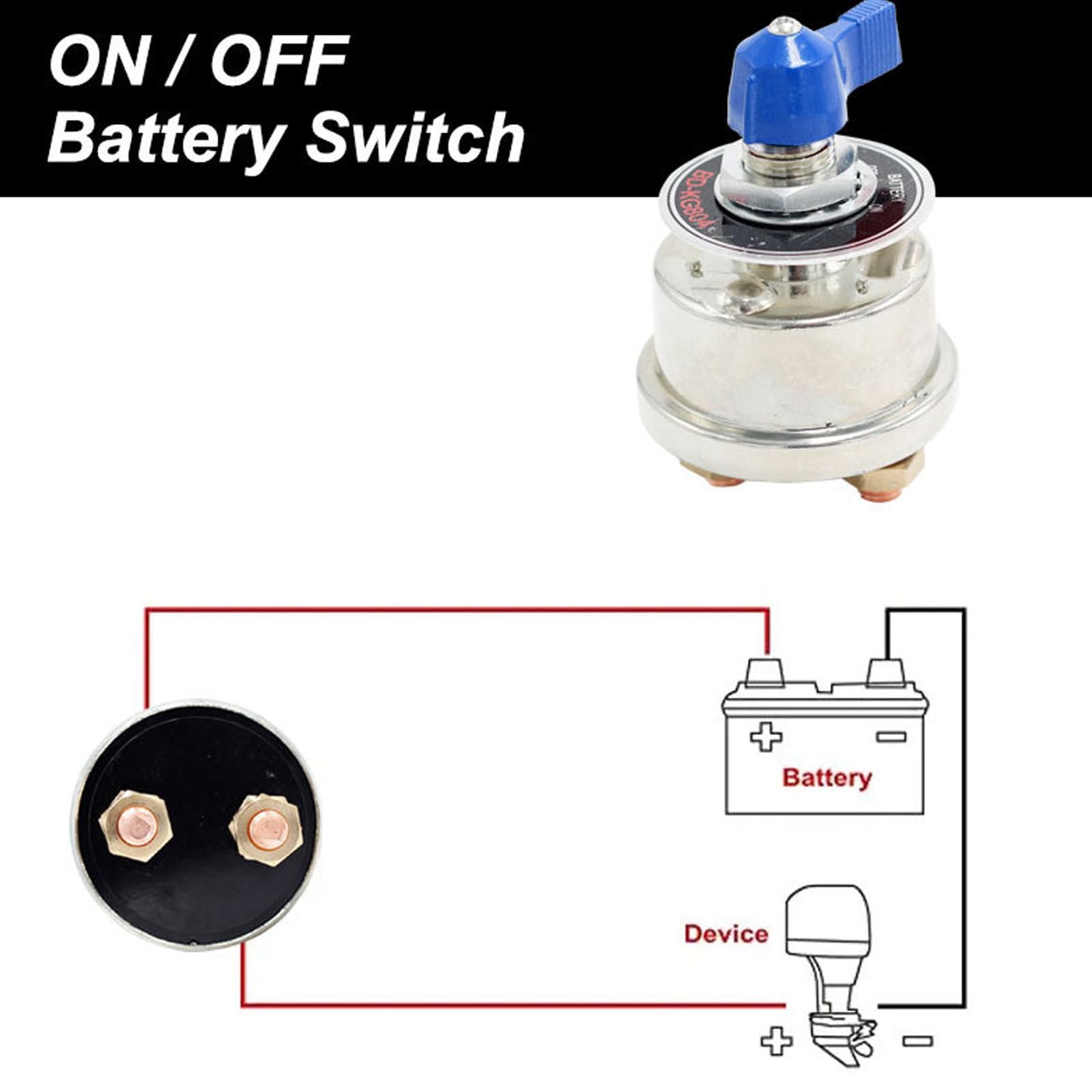 Upgrades 12/24V Battery Shut Off Switches Heavy Duty Battery Shut Switches for Secure Power Management in Boats & ATVs
