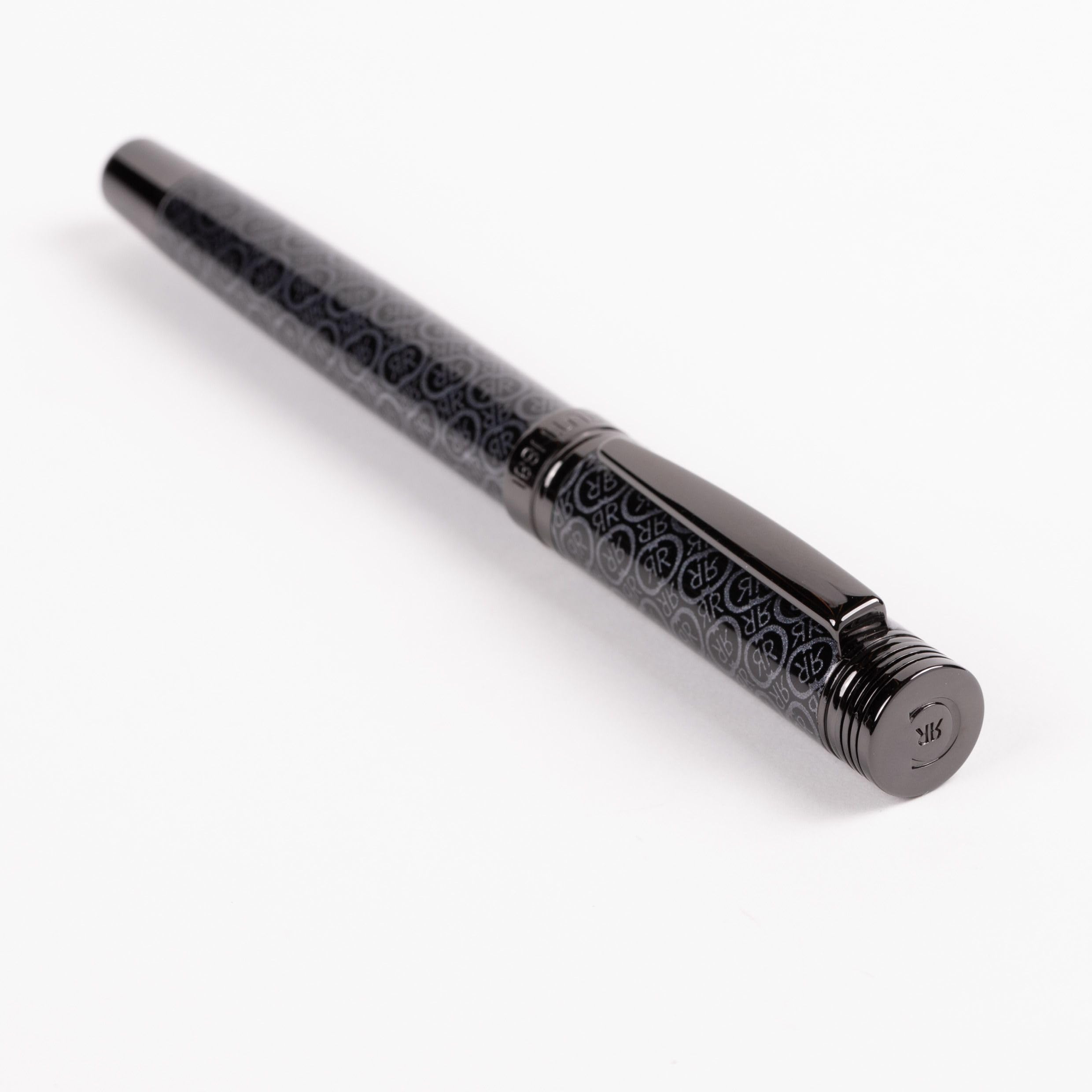 Cerruti 1881 Logomania Stylo roller Encre noire Coffret cadeau Gris