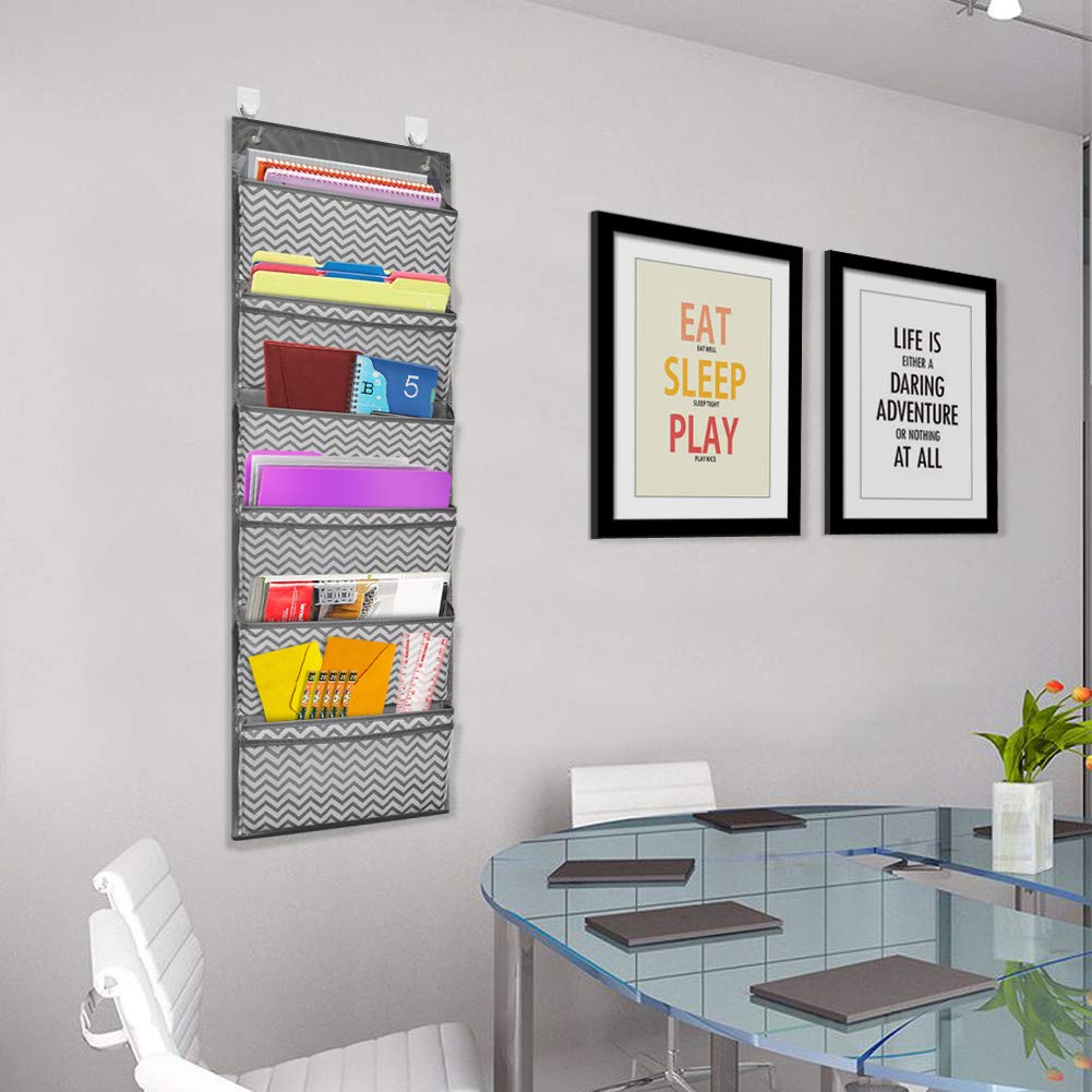 Godery Over the Door hanging File Folders Organizer, Fabric Office