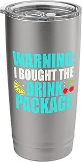 I Bought The Drink Package Cruise Humor Stainless Steel Insulated Tumbler