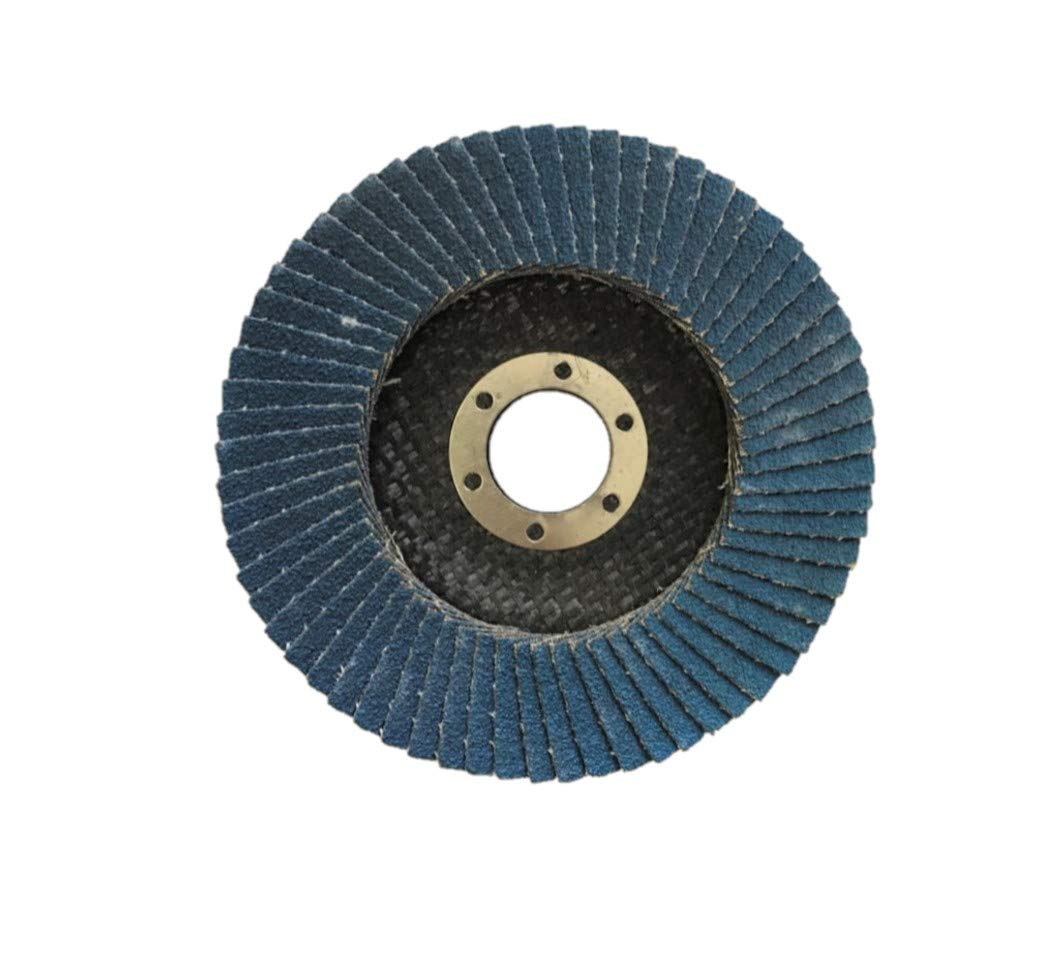 Dischi Abrasivi | Flap Disc | Dischi Lamellari Professionali Zirconio│Dischi smerigliatrice | blu│ 115X22 mm │ grana 40 | Disco Lamellare, Rondelle Dentellate (40 Pezzi Gr. 40 (Fibra di vetro))