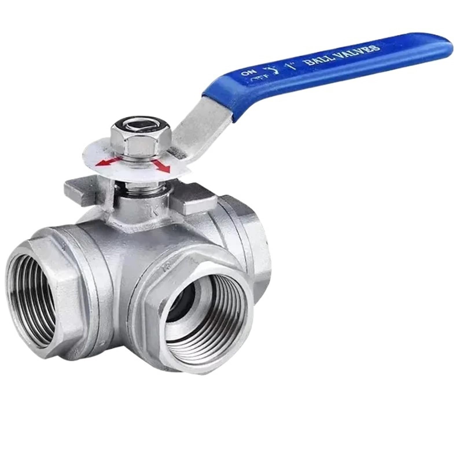 Vanne 3 voies 1" inox 304 résolvant les fuites de dérivation d'eau