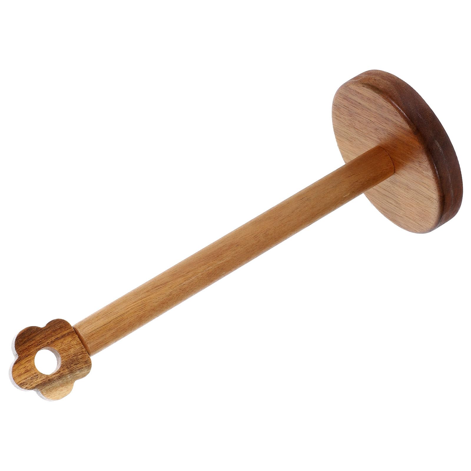 LALAFINA Portarotolo da Cucina in Legno Semplice e Rustico, Organizer Verticale per Rotolo di Carta, Pratico Dispenser da Tavolo per Ristorante e Hotel