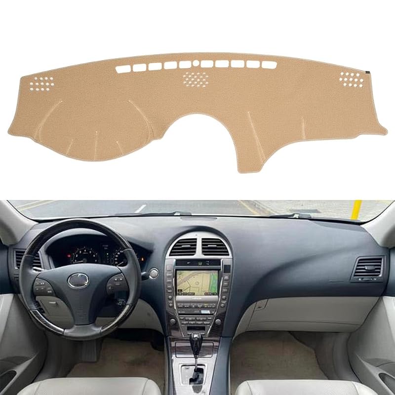 Capa para Painel em Carpete sob Medida para Lexus ES350 2007–2012 Bege BLIBLIUNIT