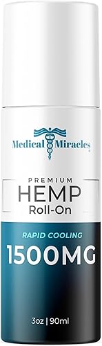 Aceite de cáñamo roll-on – Ideal para músculos, caderas, articulaciones, cuello, espalda, codos, dedos, manos y rodillas, fabricado en Estados