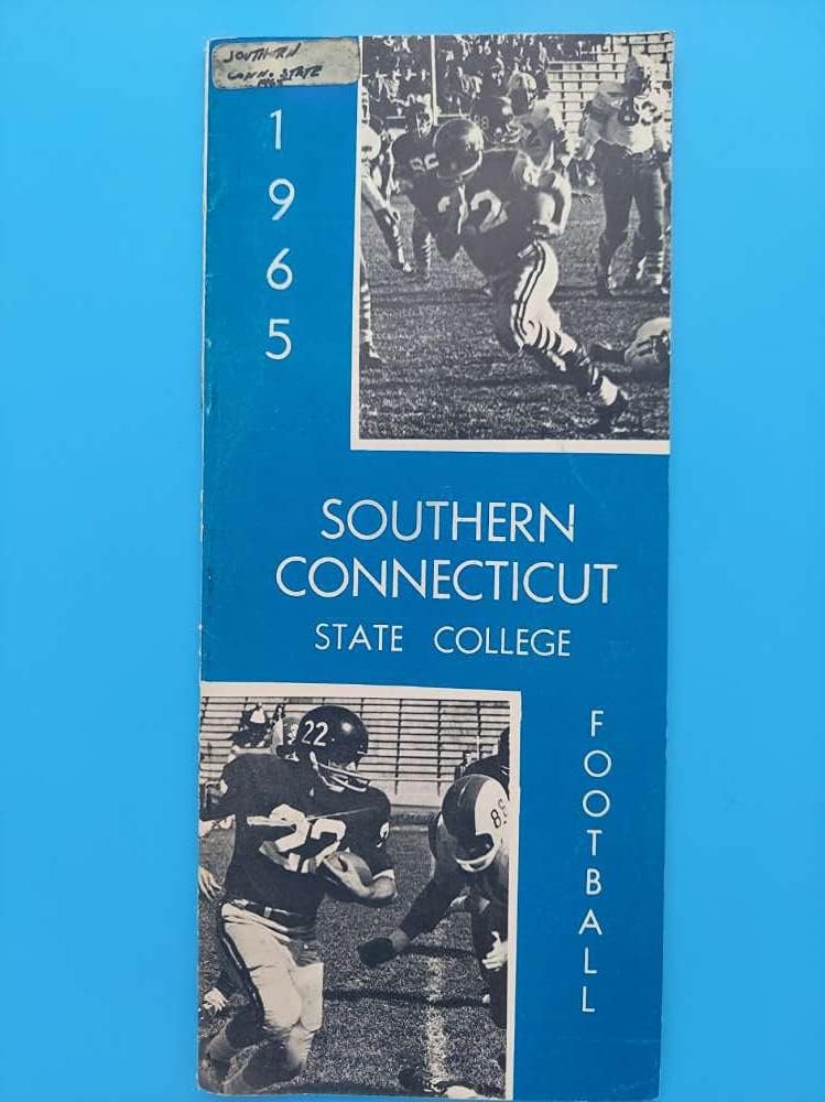 SOUTHERN CONNECTICUT STATE COLLEGE OWLS COLLEGE FOOTBALL MEDIA GUIDE 1965