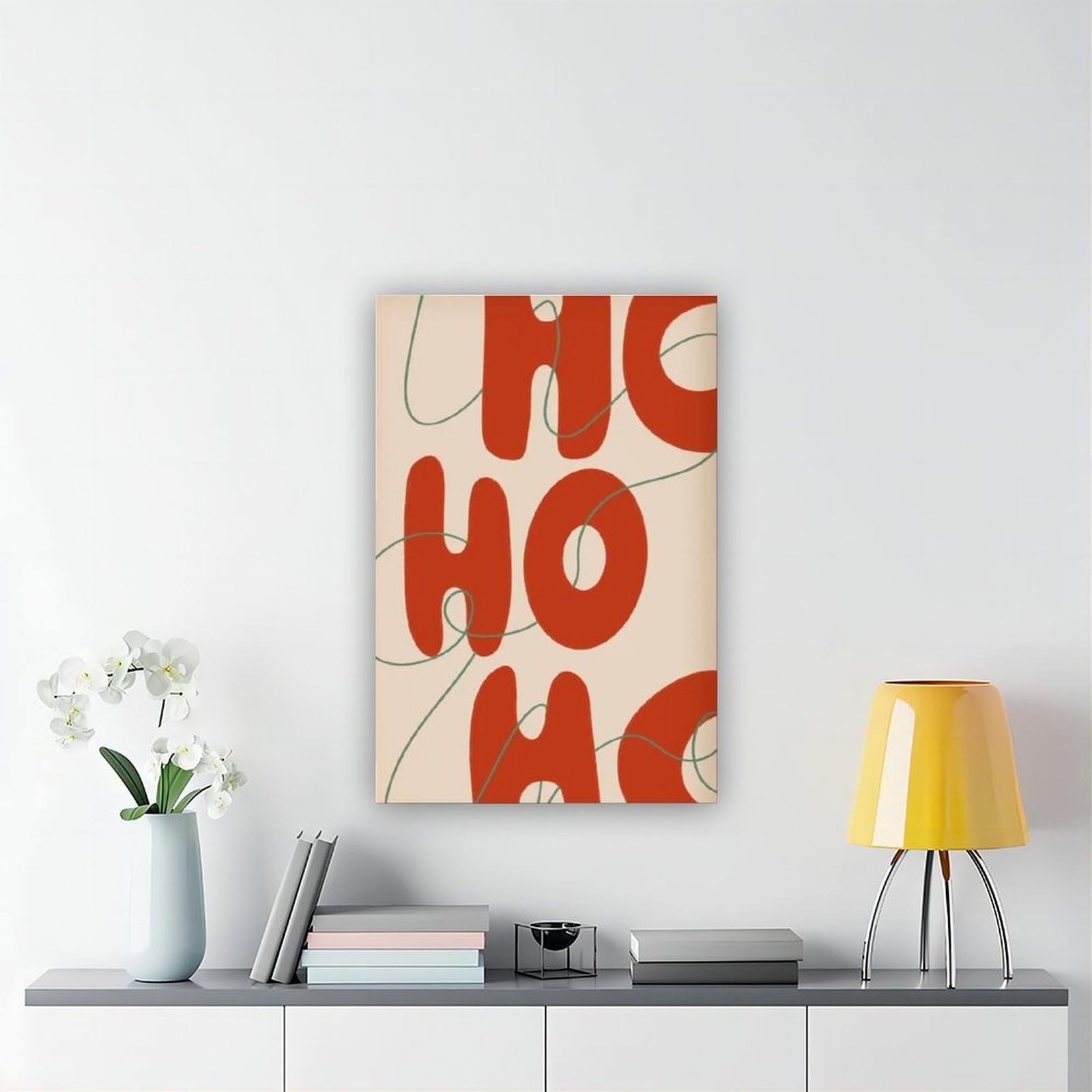 Poster su tela retrò rosso per festival, decorazione per camera da letto, ufficio, stanza, regalo, 50 x 75 cm