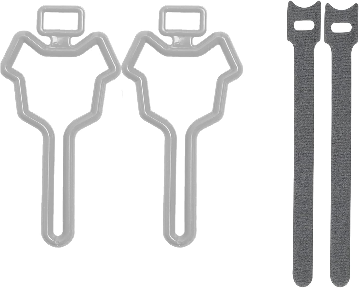Dog Poop Bag Holder, Waste Bag Holder, Dog Poop Bag Carrier, Hand Free Holder, 2pc (Grey)