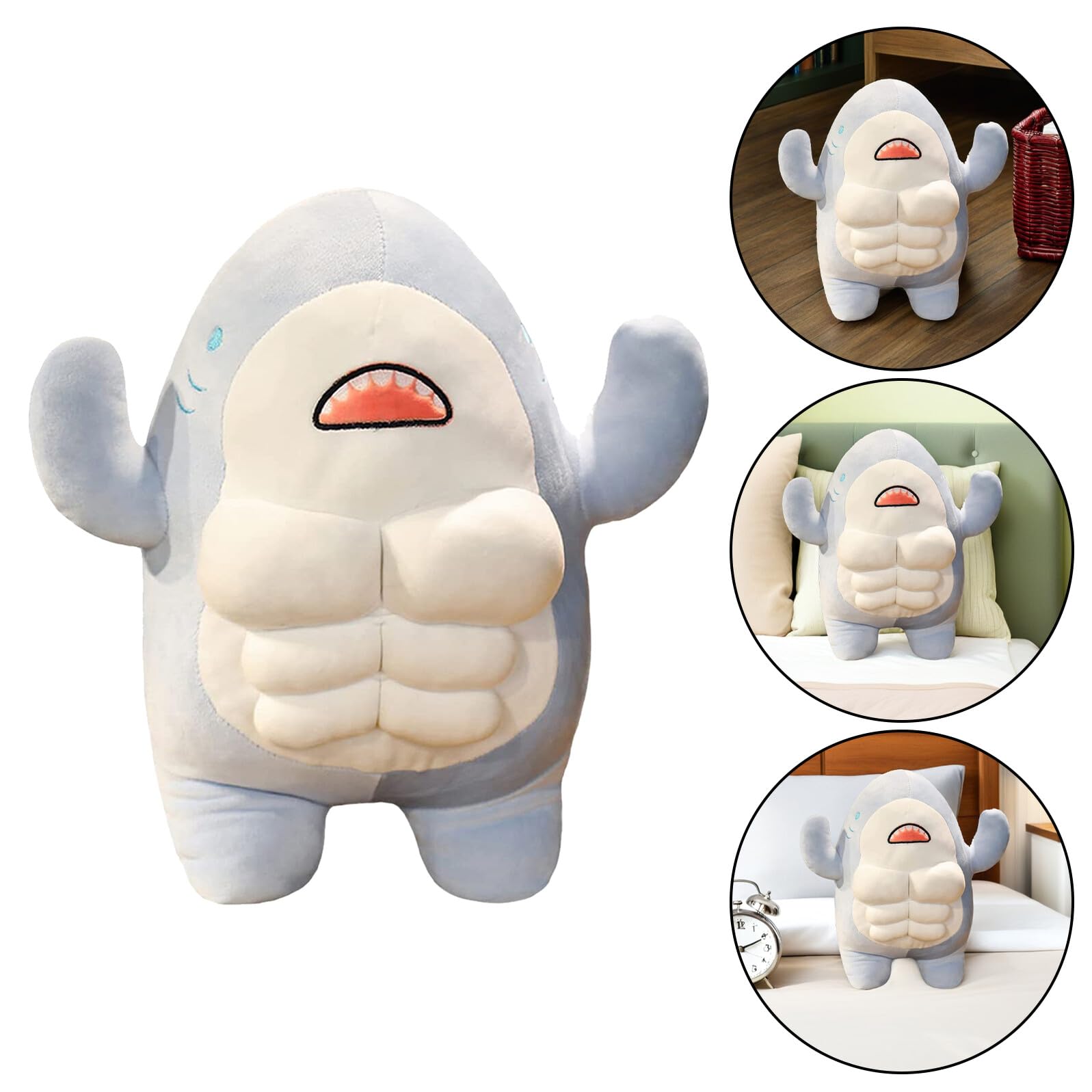 Muñeco de Peluche Musculoso y Adorable Cojín para Juguete para Sofá y Decoración Infantil