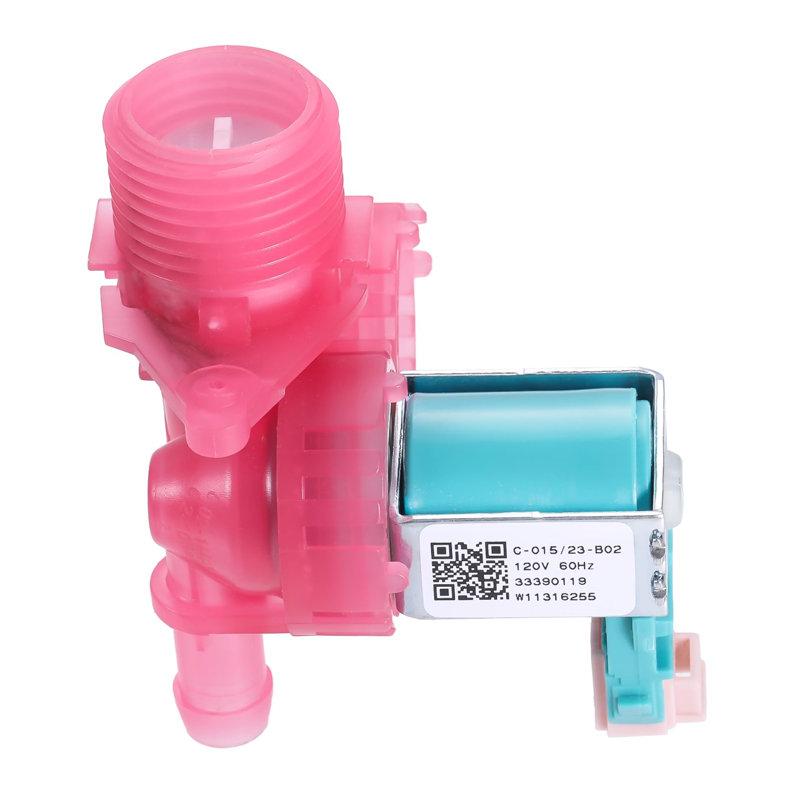 Mgoodoo W11316255 Washing Machine Water Inlet Valve, Water Inlet Solenoid Valve Assembly Replacement for Whirlpool Maytag Amana Washing Machine Parts Replace W11036928 33490439 AP6835736 PS12711563