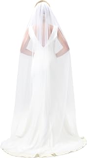 Pearl Bridal Veil 39 79 and118 Inch Wedding Veil Pearl Beaded Edge Metal Comb Ivory & White Wedding Veil