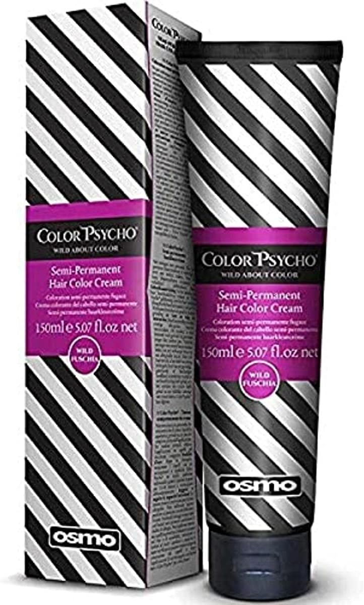 Color Psycho Semi-Permanent Hair Color Cream, Wild Fuschia 150 ml