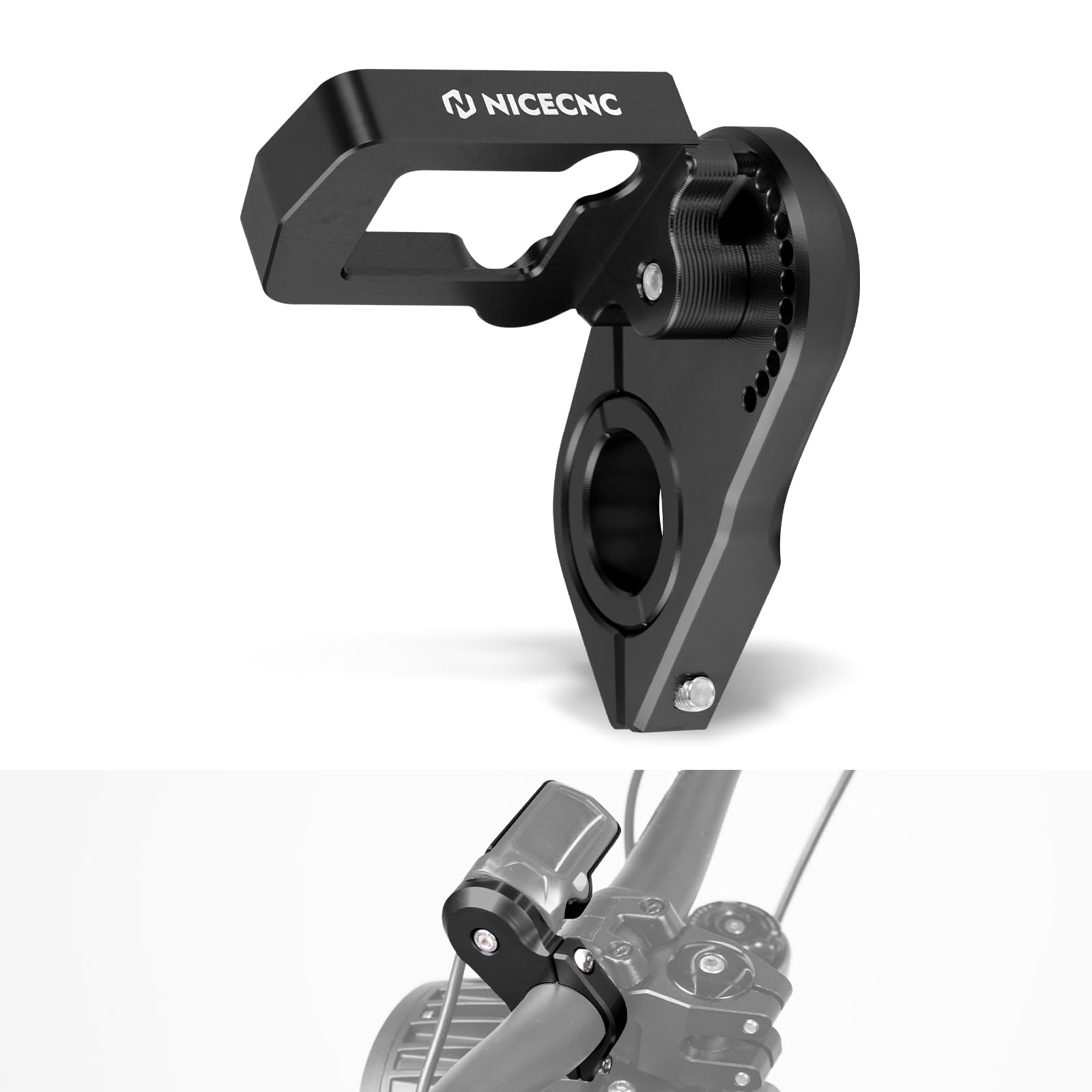 NICECNC Black Digital Display Relocation Bracket Compatible with Surron Light bee X/S/ L1E Compatible with Surron Light bee X/S/ L1E,See Fitment