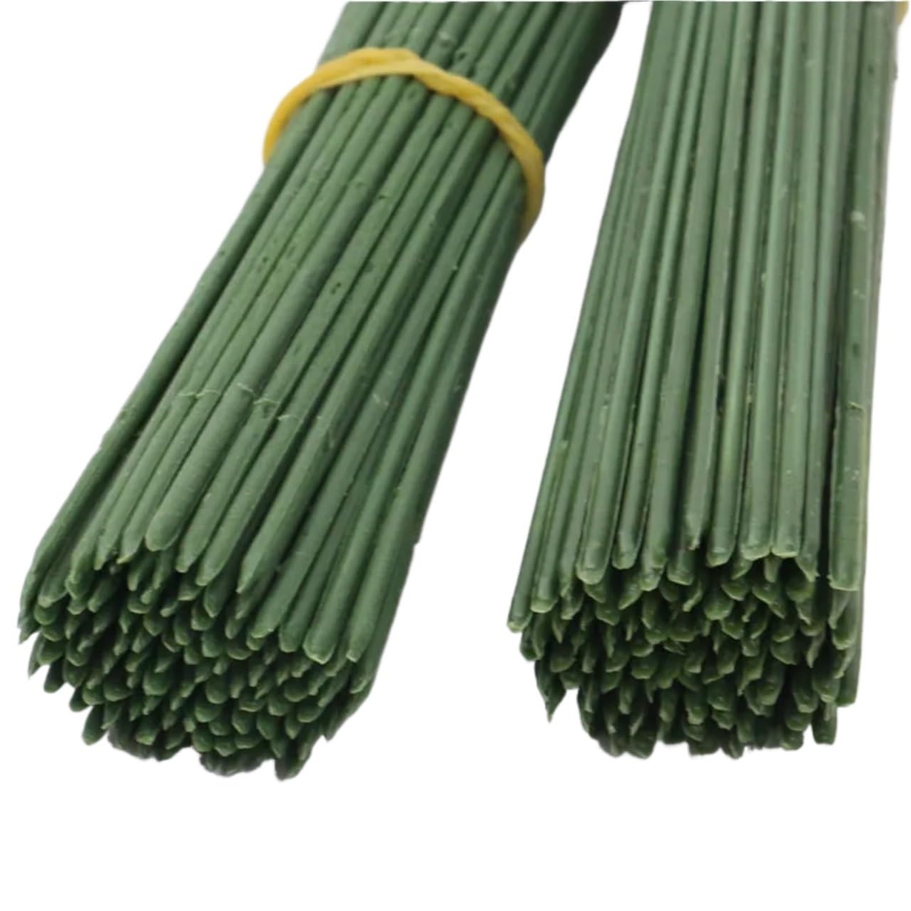 Zhsoao Green 200Pcs/Lot Realistic Flower Stems For Diy Craft Bouquet Making