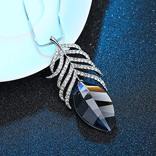 Chaîne de collier crystal feather, le cadeau idéal de pendentif long - 6