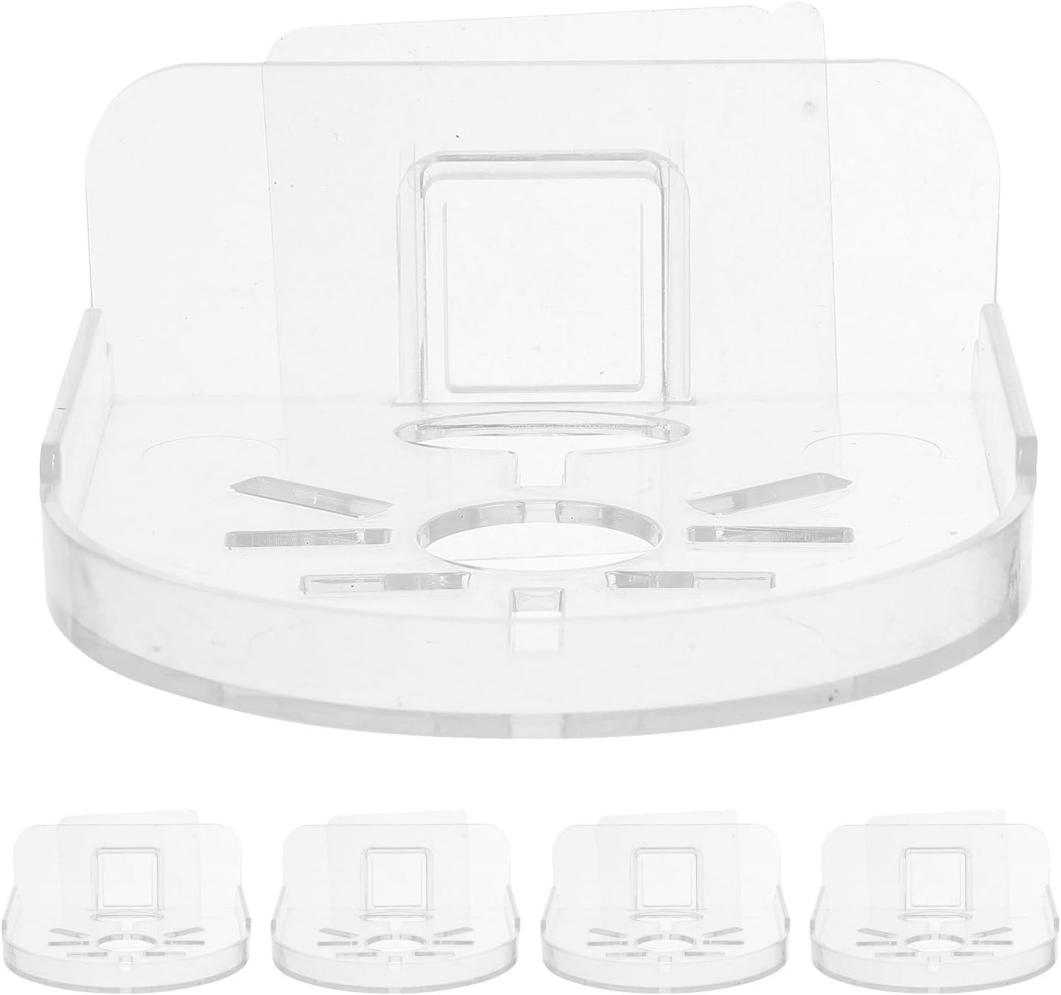 Levemolo 5pcs Wall Mount Floating Shelves for Camera Small Speaker Baby Monitor - Small Shelf Flexible Use for Wall Space in Bedroom Bathroom Kitchen Living Room