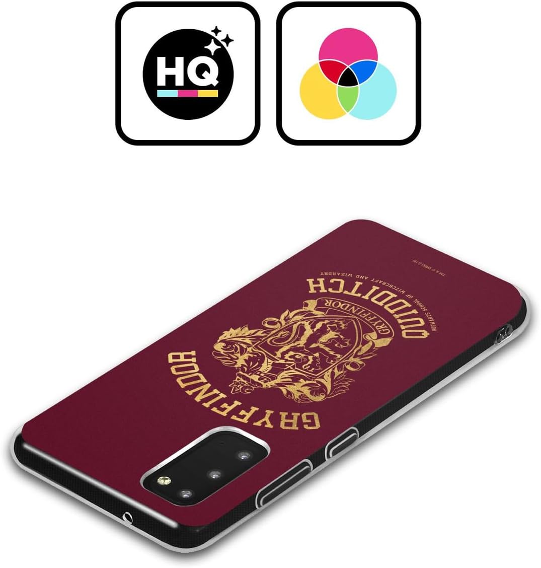 Head Case Designs Officially Licensed Harry Potter Gryffindor Quidditch Deathly Hallows X Soft Gel Case Compatible with Samsung Galaxy S24 5G