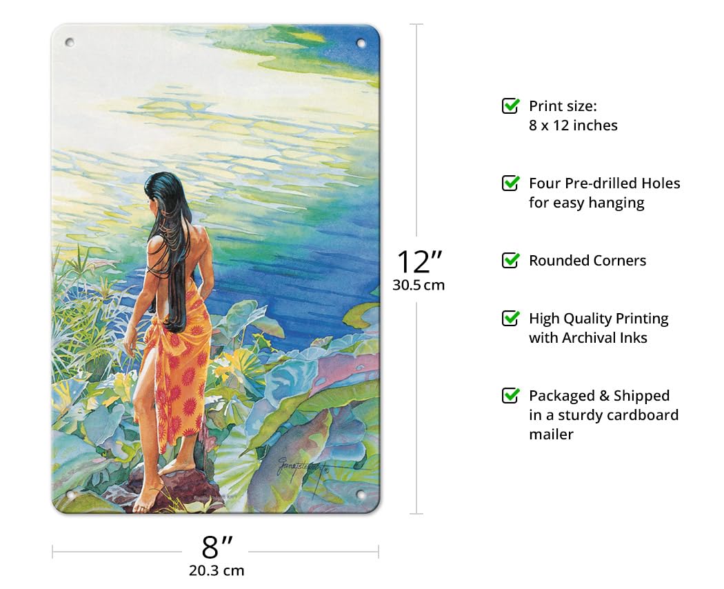 Amazon.com: Pacifica Island Art Lady at the Lagoon (Ka Wahine Ma