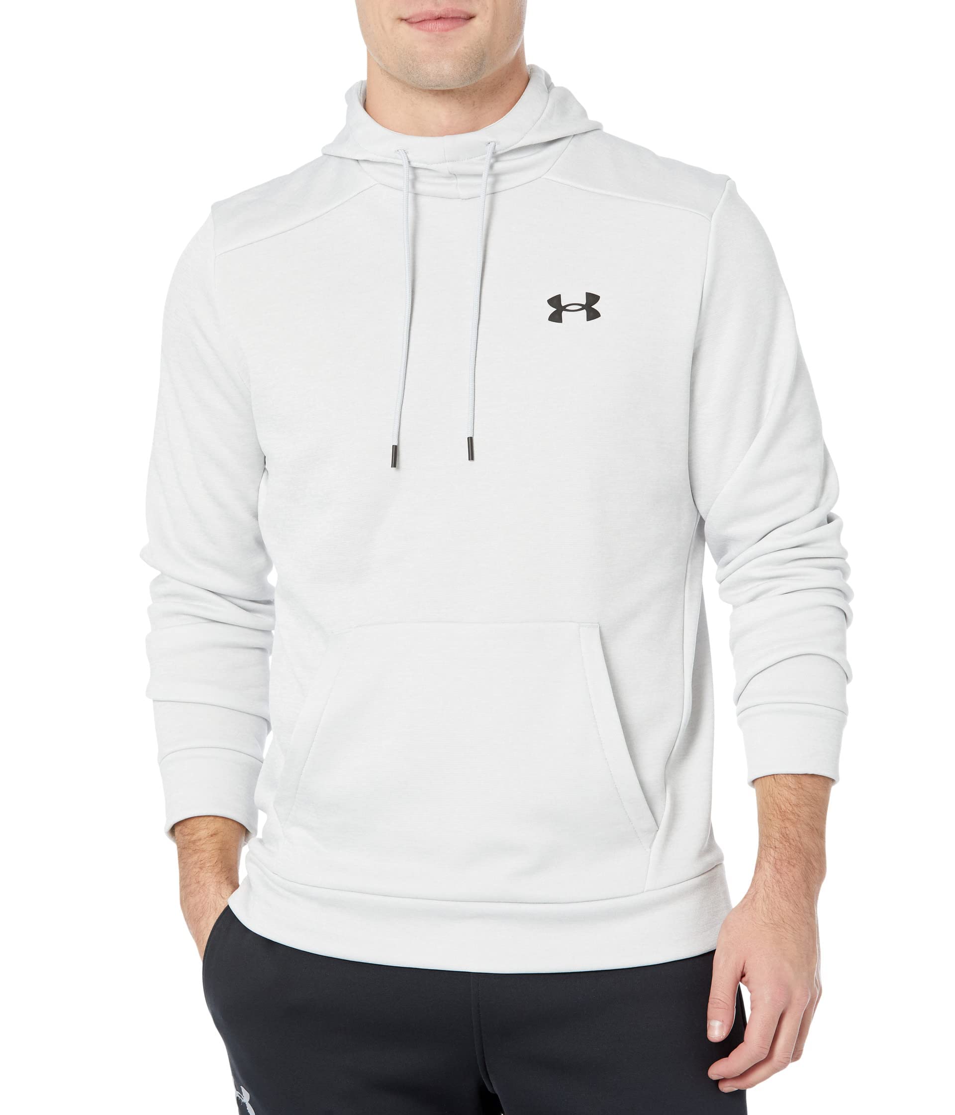 Under Armour Men's Armourfleece Twist Hoodie Sweatshirt, (014) Halo Gray / / Black, L