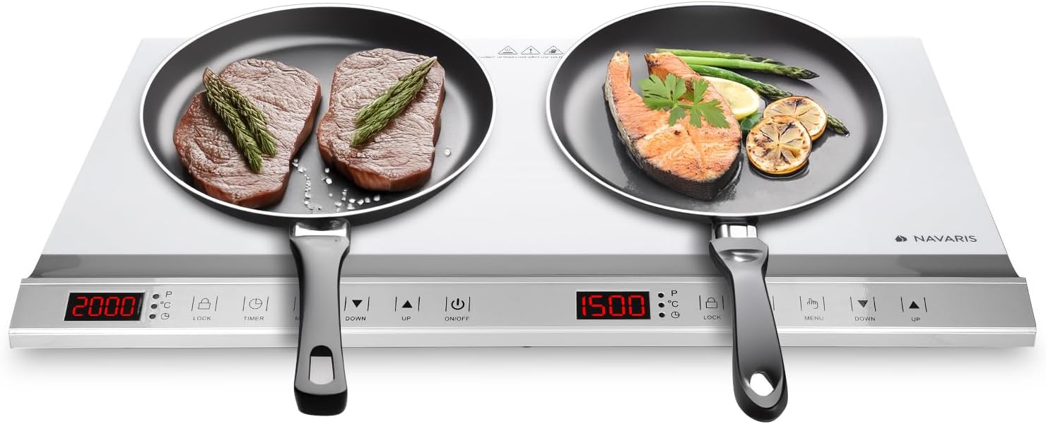 Plaque à Induction YANX 3500W, Noire, 11 Niveaux, Minuterie 3h – Neuve