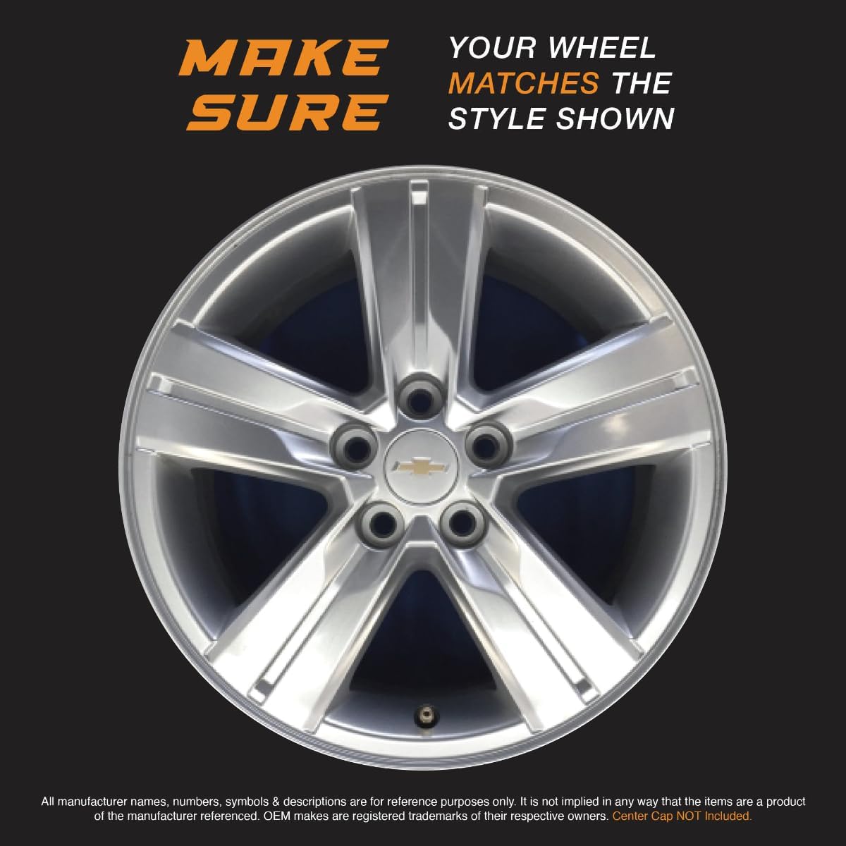 16" Gloss Black Wheel Skin Set Made for Chevrolet Trax (2017-2023) | Durable ABS Plastic Cover Hubcap | Fits Directly Over OEM Wheel