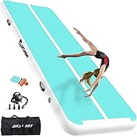 Vista 17 de AKSPORT - Tapete de aire para gimnasia o acrobacias, inflable, con bomba de aire para uso