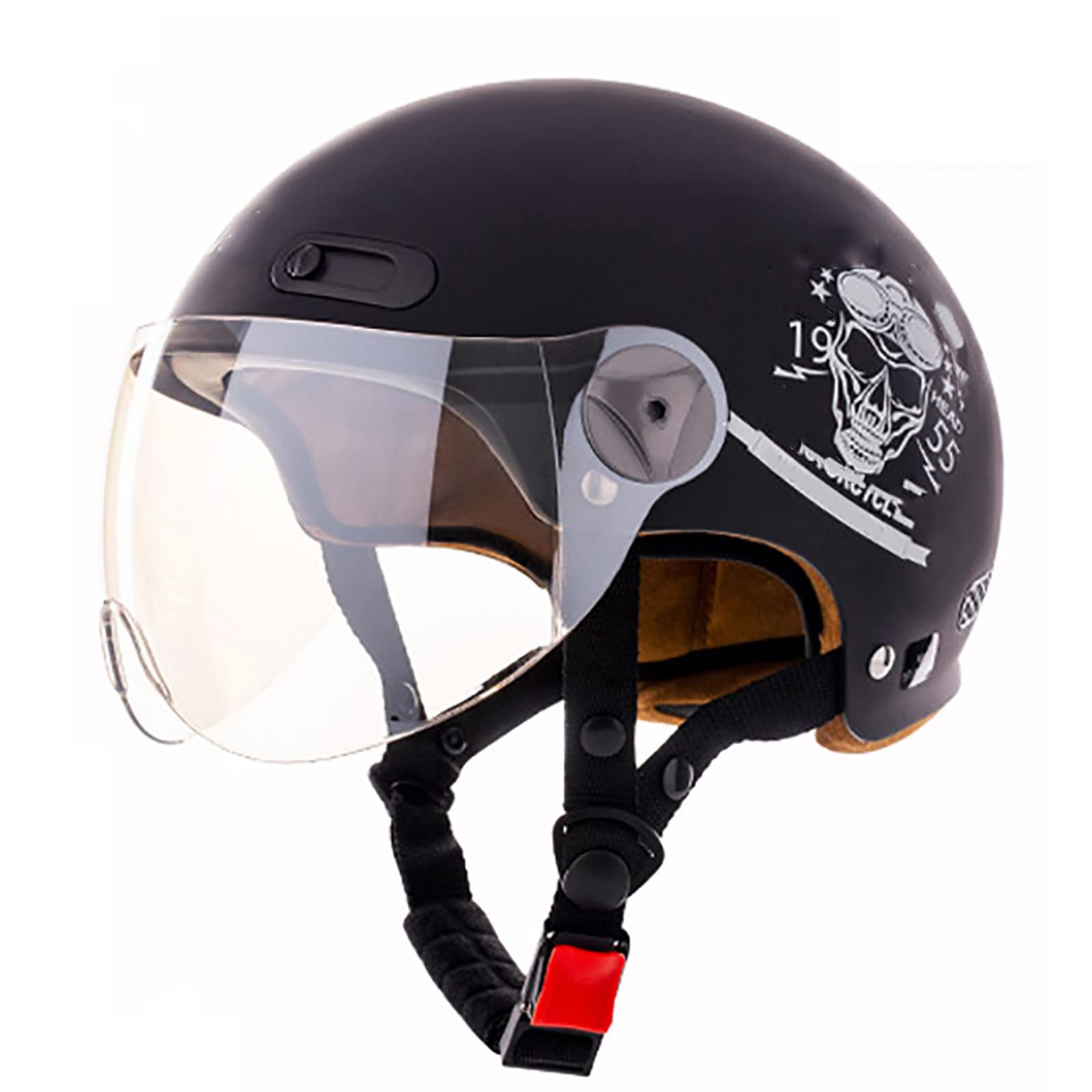 Casque vintage hommes et femmes idéal pour les balades en cyclomoteur