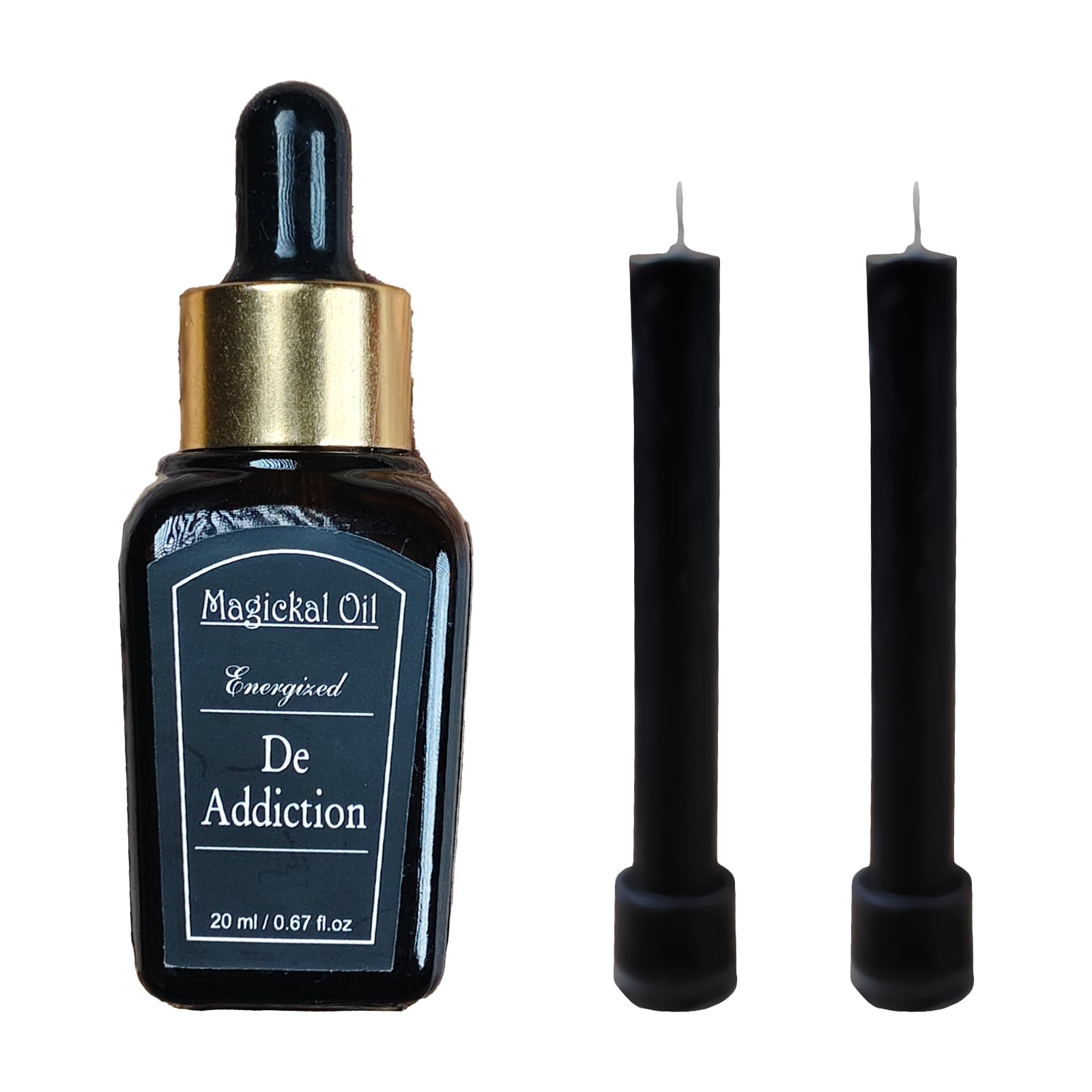 Hecate Magic Mall De-Addiction Ritual Blend with 2 Taper Candles | Addiction Release, Detox & Recovery Spell | Spiritual Healing & Habit Breaking Witchcraft Supplies. (10 ML)-image-12
