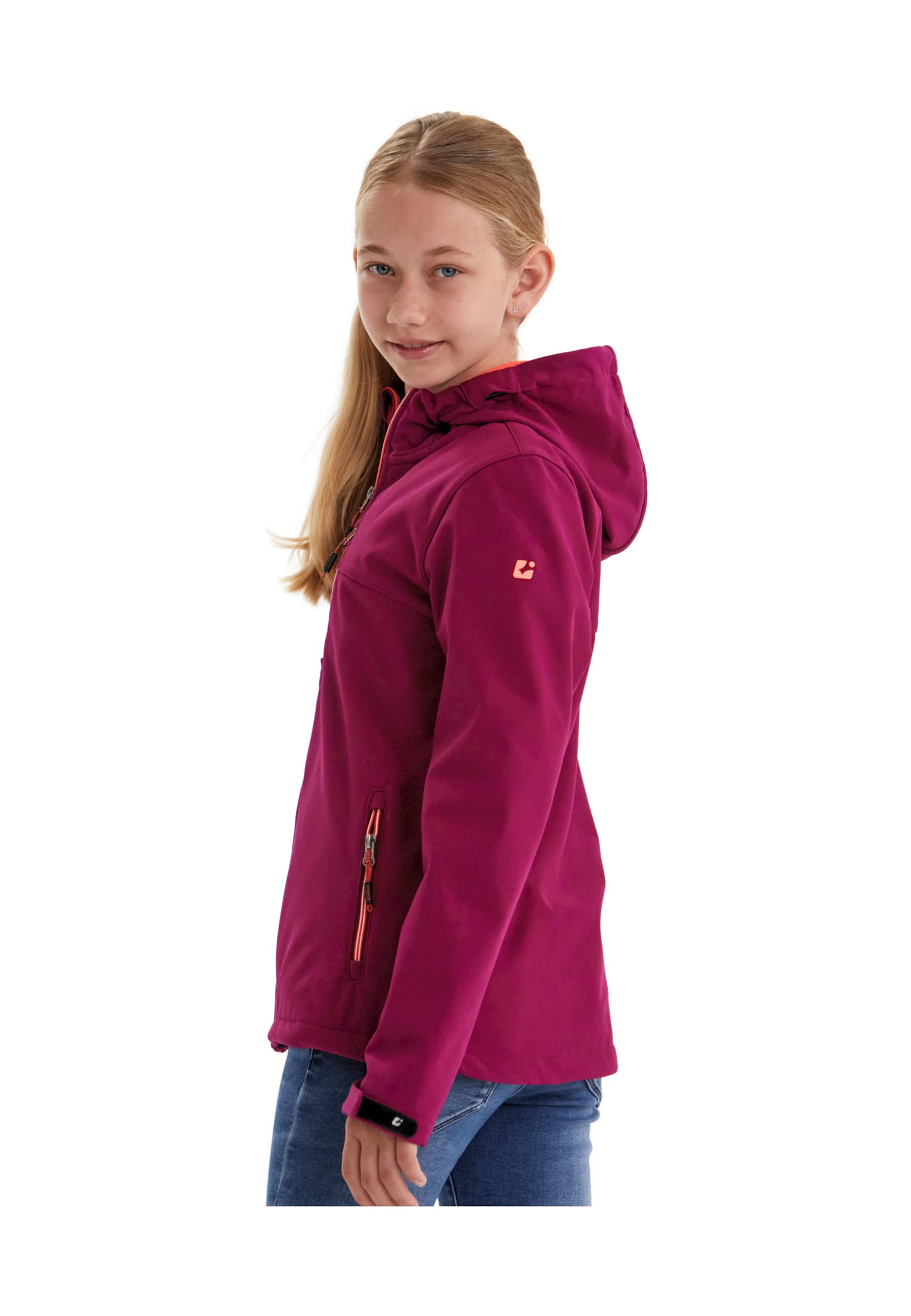 Killtec Mädchen Soft Shell Jacke mit Kapuze wasserabweisend